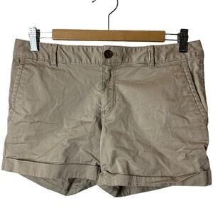 Banana Republic Beige Khaki City Chino Shorts Women's Size 4